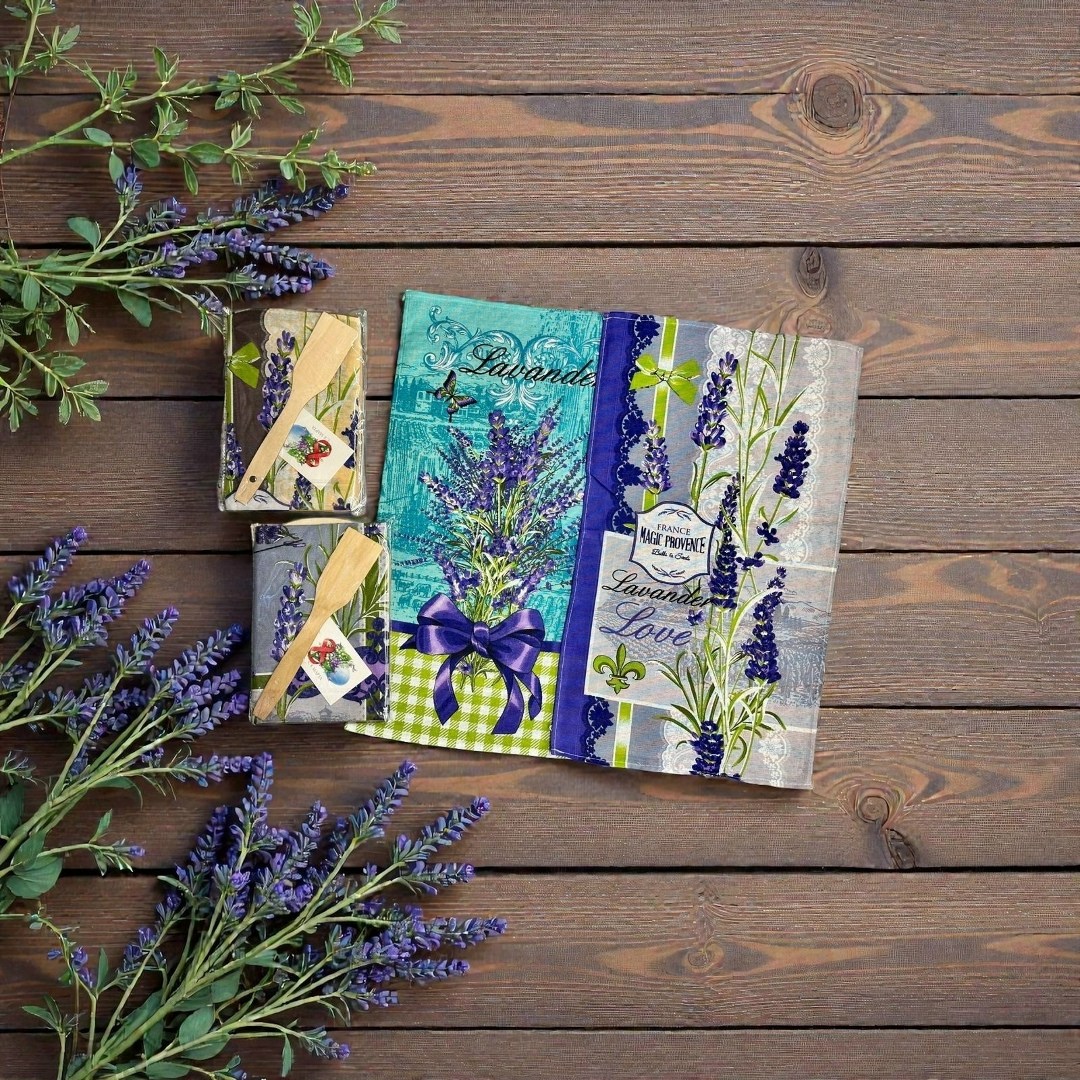 саше лаванда,лаванда прованс,набор полотенец,букет лаванды,набор вафельные полотенца
