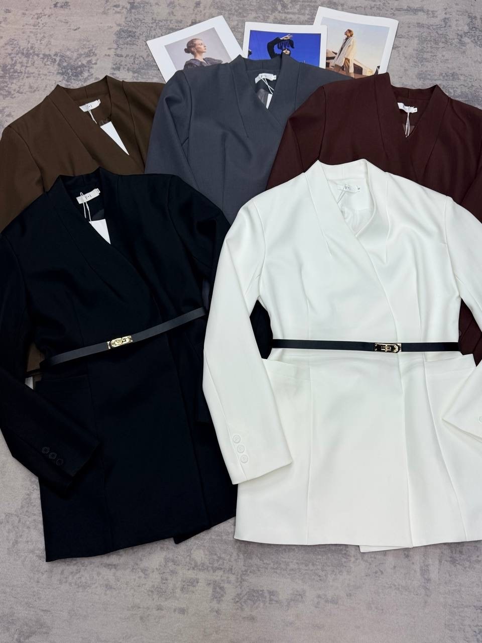 платье-пиджак,костюм с юбкой,брючный костюм,пиджак,пиджак оверсайз приталенный с поясом anless wave 266193679