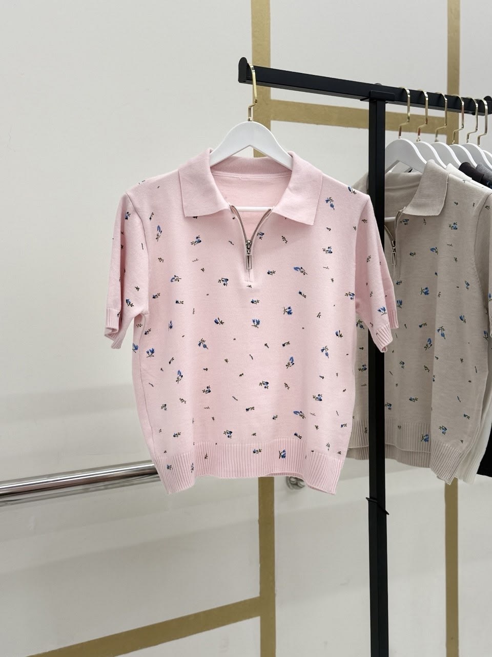 женская кофта,женская футболка-поло с коротким рукавом голубая кофта vi&so 477159029,женская футболка-поло с коротким рукавом голубая кофта vi&so,джемпер поло женский,джемпер