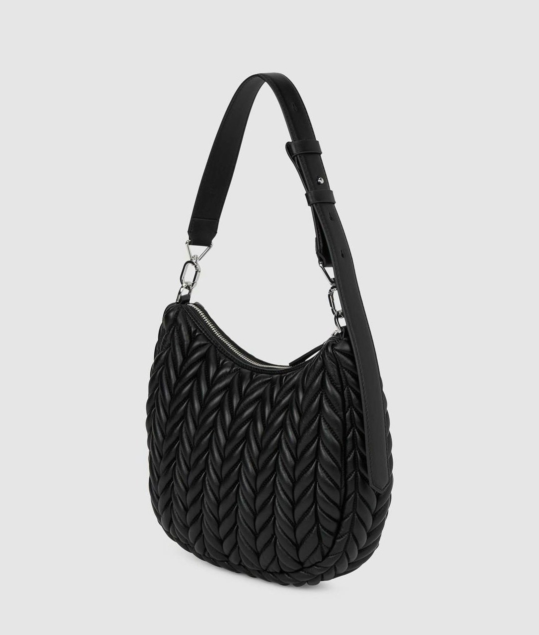 женская сумка karl lagerfeld,сумка через плечо karl lagerfeld,стеганая сумка на плечо k weave karl lagerfeld черный,стеганая сумка,сумка