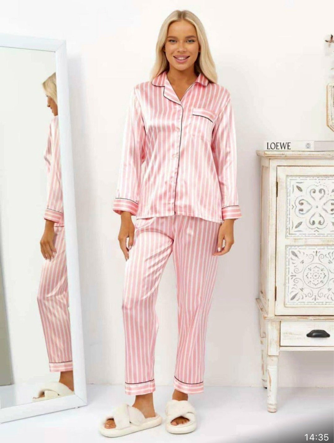 женская пижама из полиэстера и эластана в полоску,женский пижамный комплект атласная домашняя одежда в полоску с принтом,женский пижамный комплект полосатая пижама с принтом атласная шелковая пижама,п