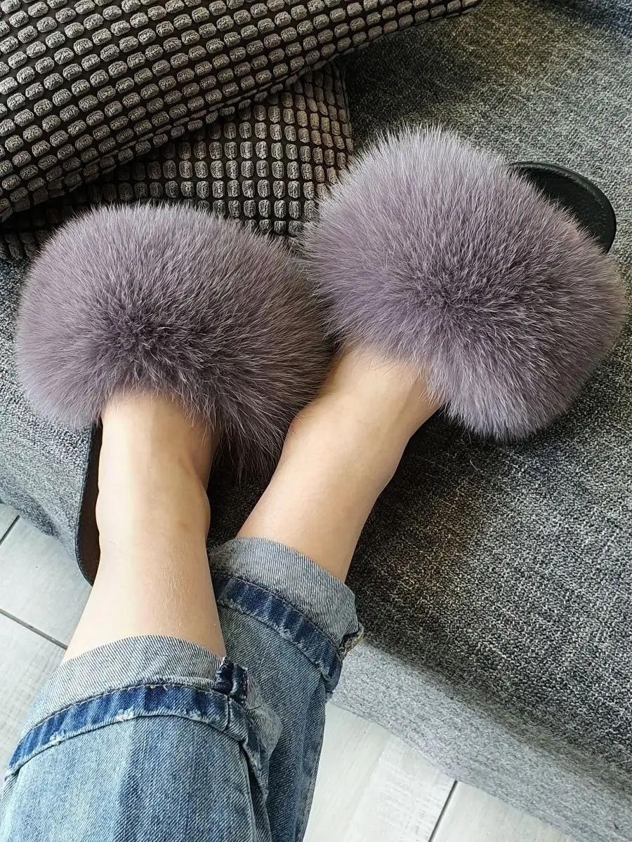 шлепки с мехом,шлепанцы с мехом,тапочки меховые женские,шлепки с песцом,шлепанцы меховые женские