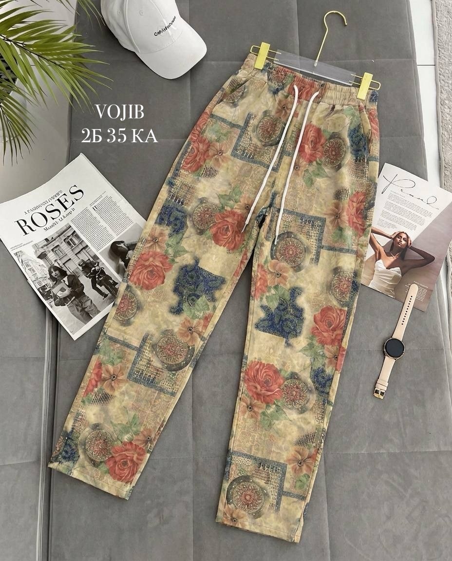 брюки с рисунком,cпортивные брюки с принтом,джинсы с цветочным принтом,брюки с принтом,штаны с принтом