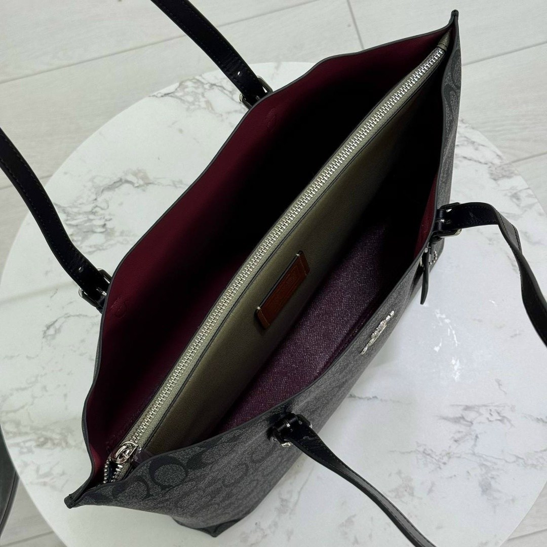 сумка-шоппер coach,coach mollie tote in signature canvas,сумка coach женская,сумка coach,шоппер coach