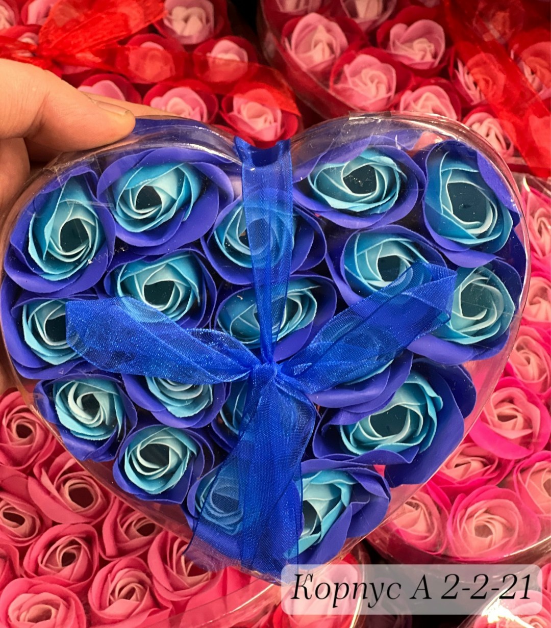 мыльная роза,коробочки с мыльными розами,подарок любимой,мыльные розы в подарочной упаковке,коробка сердце