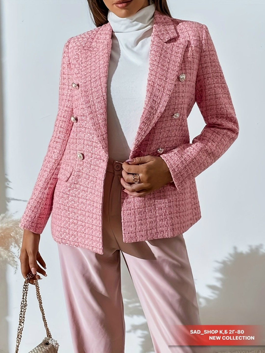 женский двубортный твидовый пиджак,пиджак женский зеленый,пиджак женский,стильный женский жакет,пиджак женский двубортный