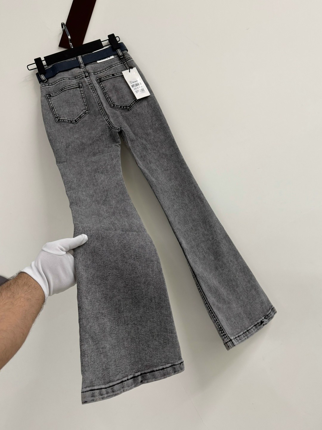 джинсы женские 7007 "однотонные-клеш № 1" серые,джинсы,женские джинсы,джинсы клёш серый,джинсы клеш женские