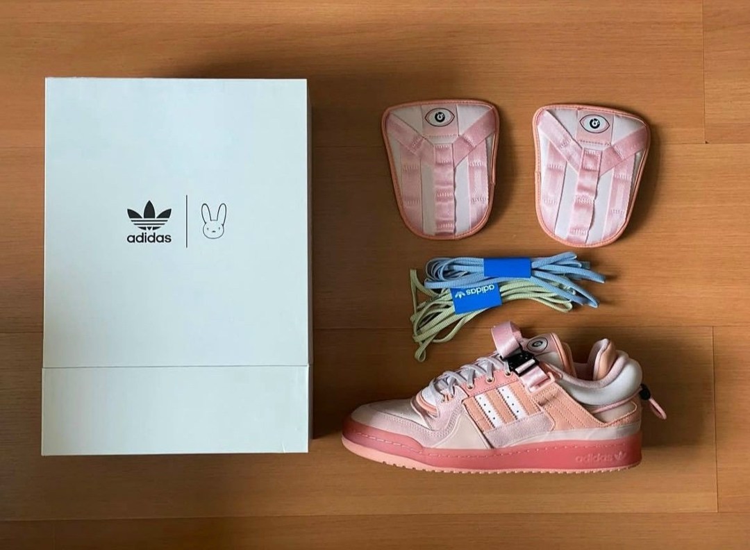 кроссовки адидас bad bunny,bad bunny x adidas forum buckle low,кроссовки adidas,кроссовки адидас,adidas bad bunny forum розовые