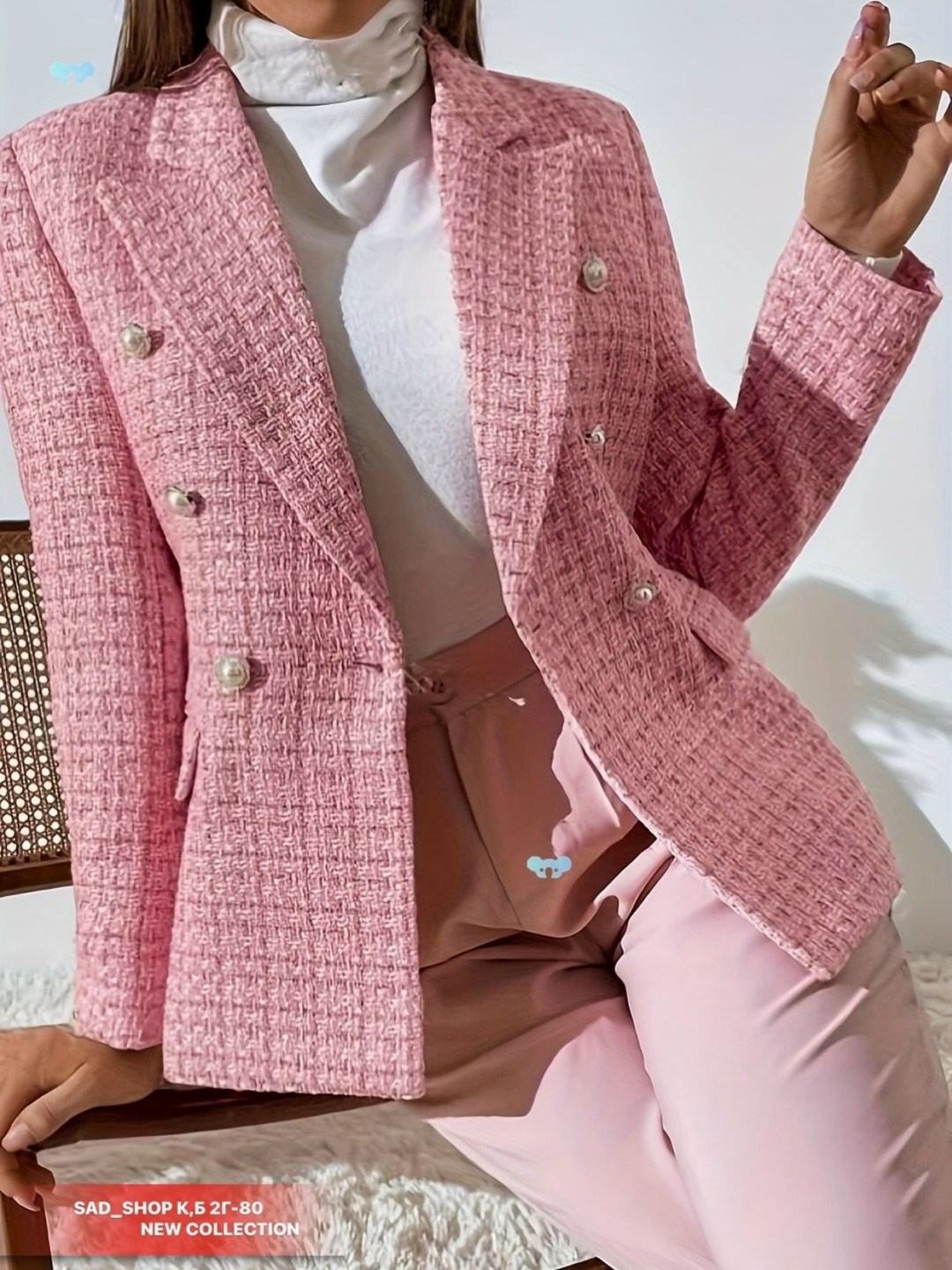 женский двубортный твидовый пиджак,пиджак женский зеленый,пиджак женский,стильный женский жакет,пиджак женский двубортный