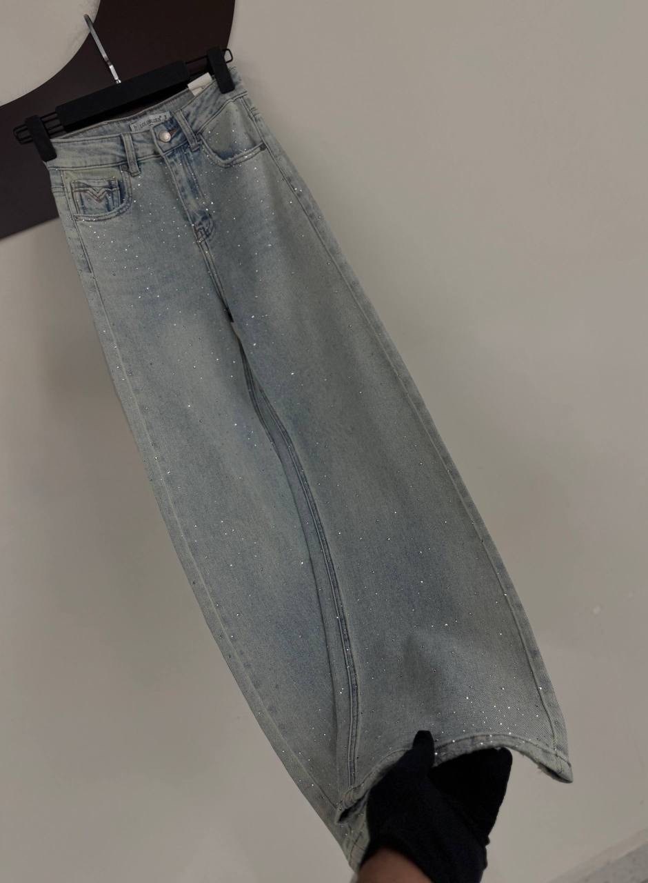 женские джинсы,джинсы широкие,джинсы со стразами,джинсы брюки,джинсы