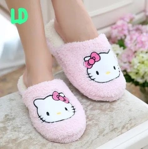 тапочки домашние женские,домашние тапочки,тапочки хелло китти,тапочки hello kitty,тапочки домашние "hello kitty"