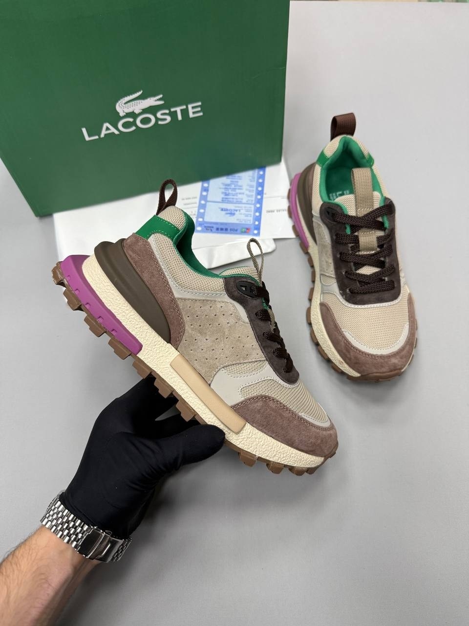 кроссовки lacoste,кроссовки elite active lacoste,кроссовки мужские lacoste,lacoste low-top casual shoes women's light brown green,