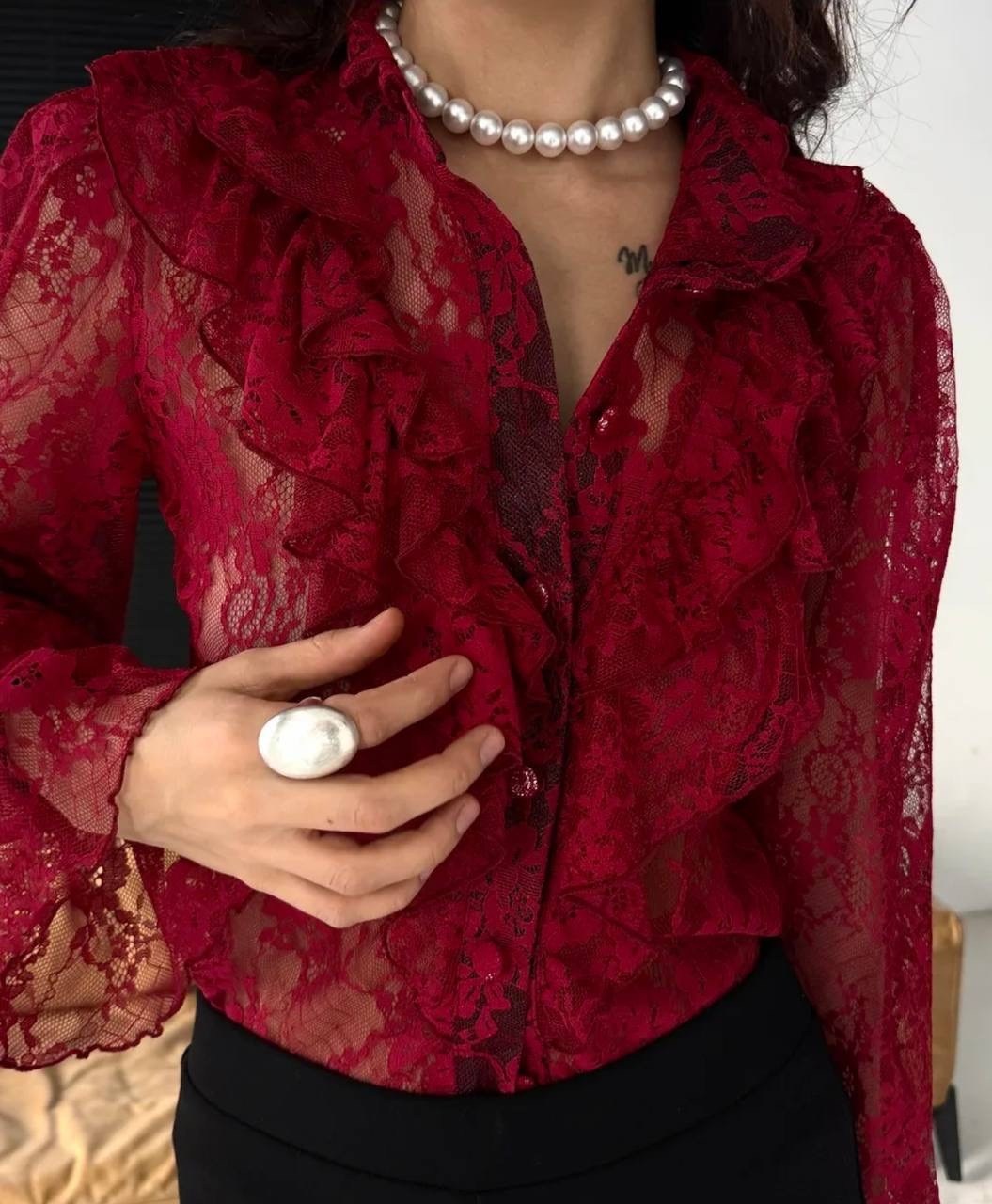 блузка кружевная,женская кружевная рубашка-блузка из гипюра,женская кружевная рубашка,блузы,ажурная блузка