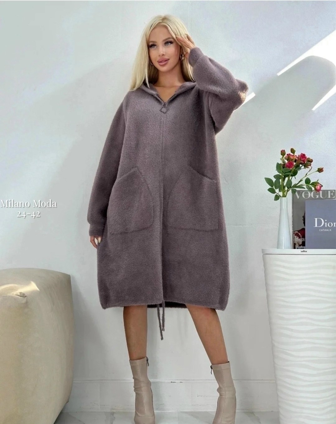 кардиган женский красный,кардиган из альпаки,кардиган альпака,кардиган,удлиненный кардиган