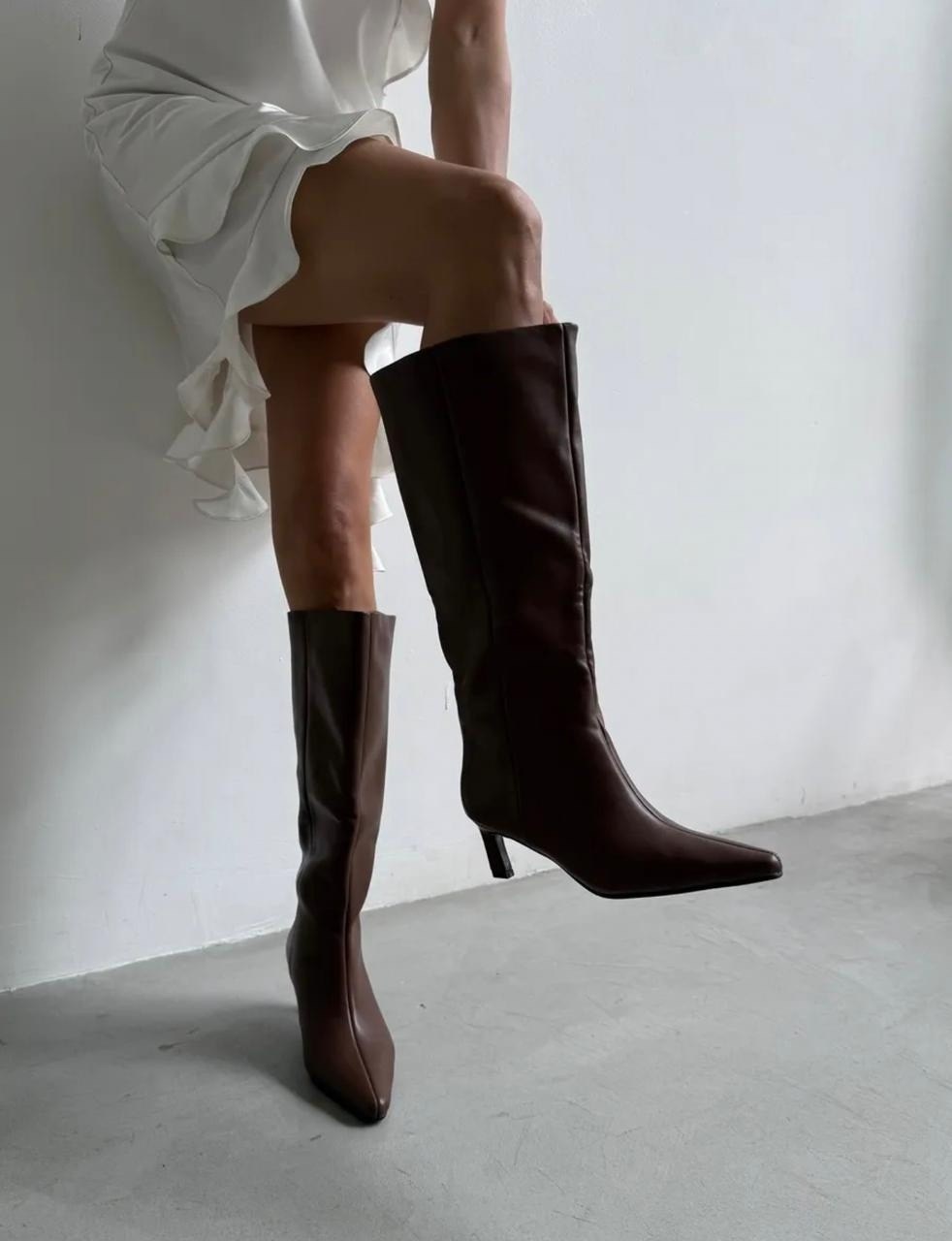 модные сапоги,сапоги,сапоги трубы на шпильке весенние ango shoes,сапоги осенние высокие на каблуке roksi shoes,сапоги осенние высокие на каблуке roksi shoes цвет коричневый