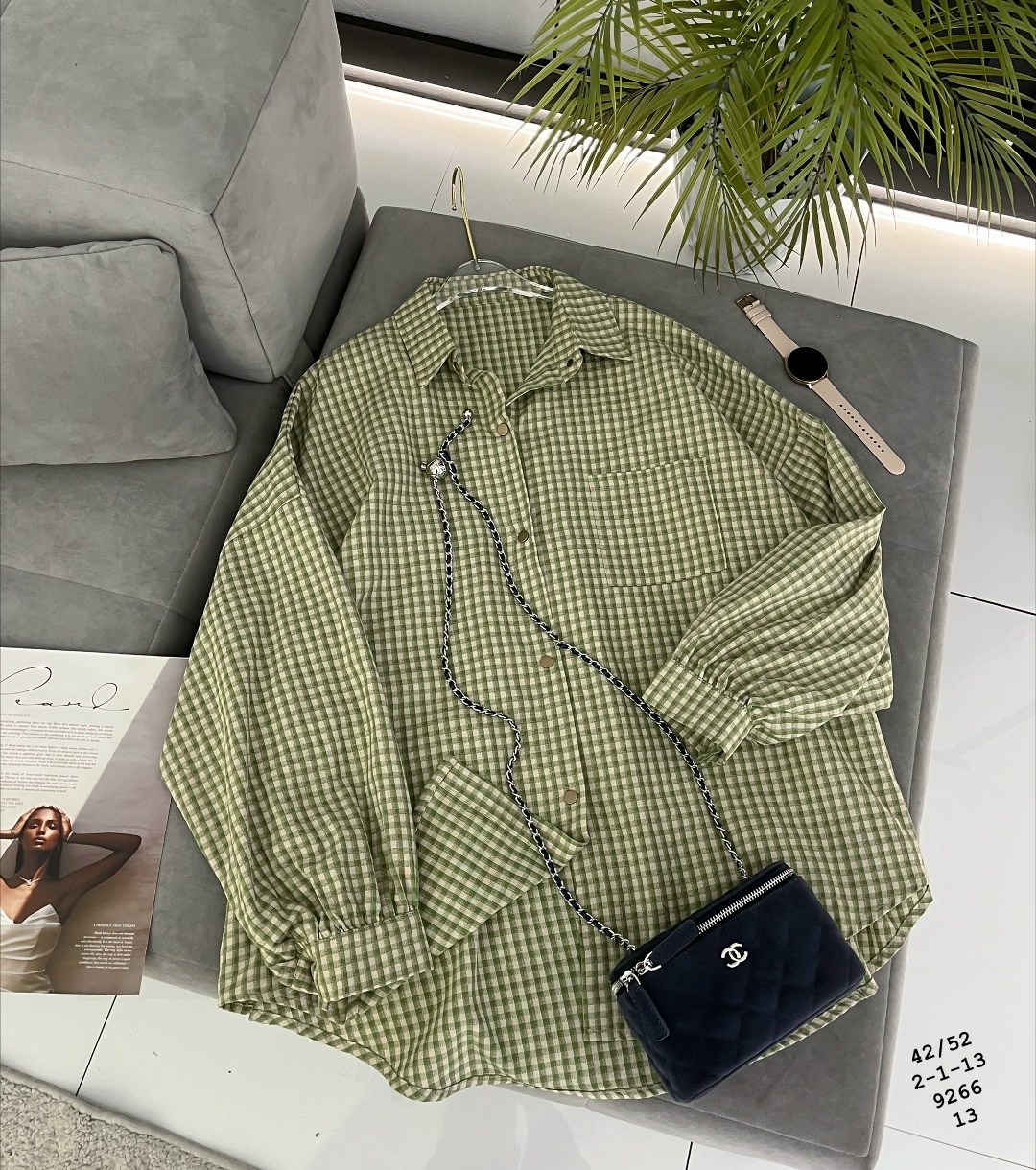 рубашка оверсайз летняя в клетку betrendy wear,женская рубашка,рубашка в клетку,рубашка женская в клетку,рубашка