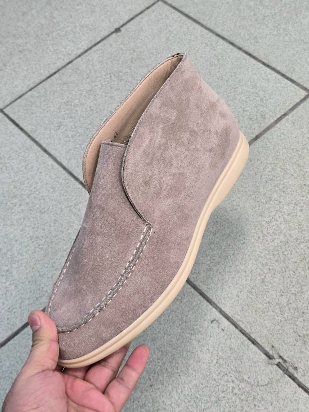 лоферы из натуральной замши loro piana premium shoes,,лоферы loro piana,замшевые лоферы loro piana,замшевые лоферы loro piana open walk