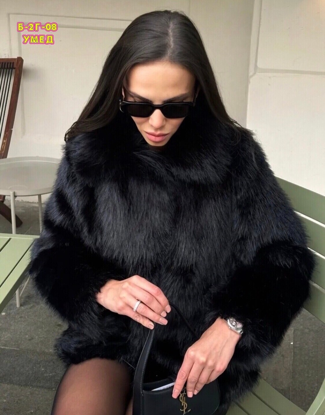 черная укороченная шуба из премиального песца,женская шуба,шуба,шубка,шуба короткая