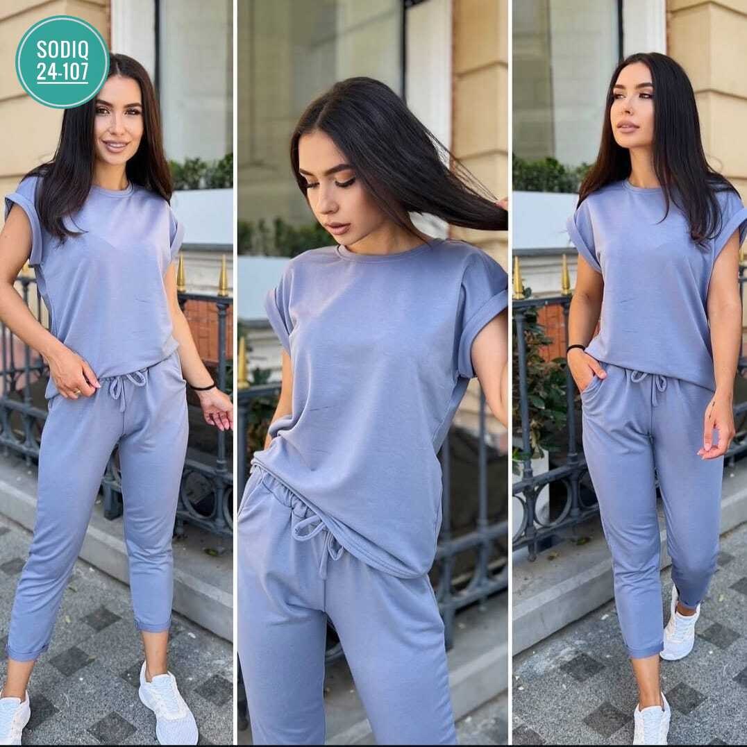 трикотажный костюм двойка,костюм двойка женская,женские костюмы спортивные,женский летний костюм двойка,костюм повседневный спортивный