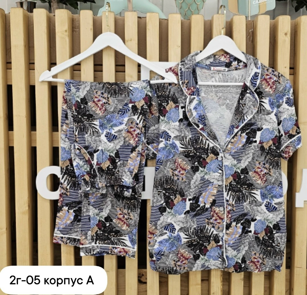 пижама муслиновая 3 в 1 с рубашкой шортами и штанами elmira_home,женские пижамы,пижама домашняя одежда,пижама женская домашний одежда,женские пижамные комплекты