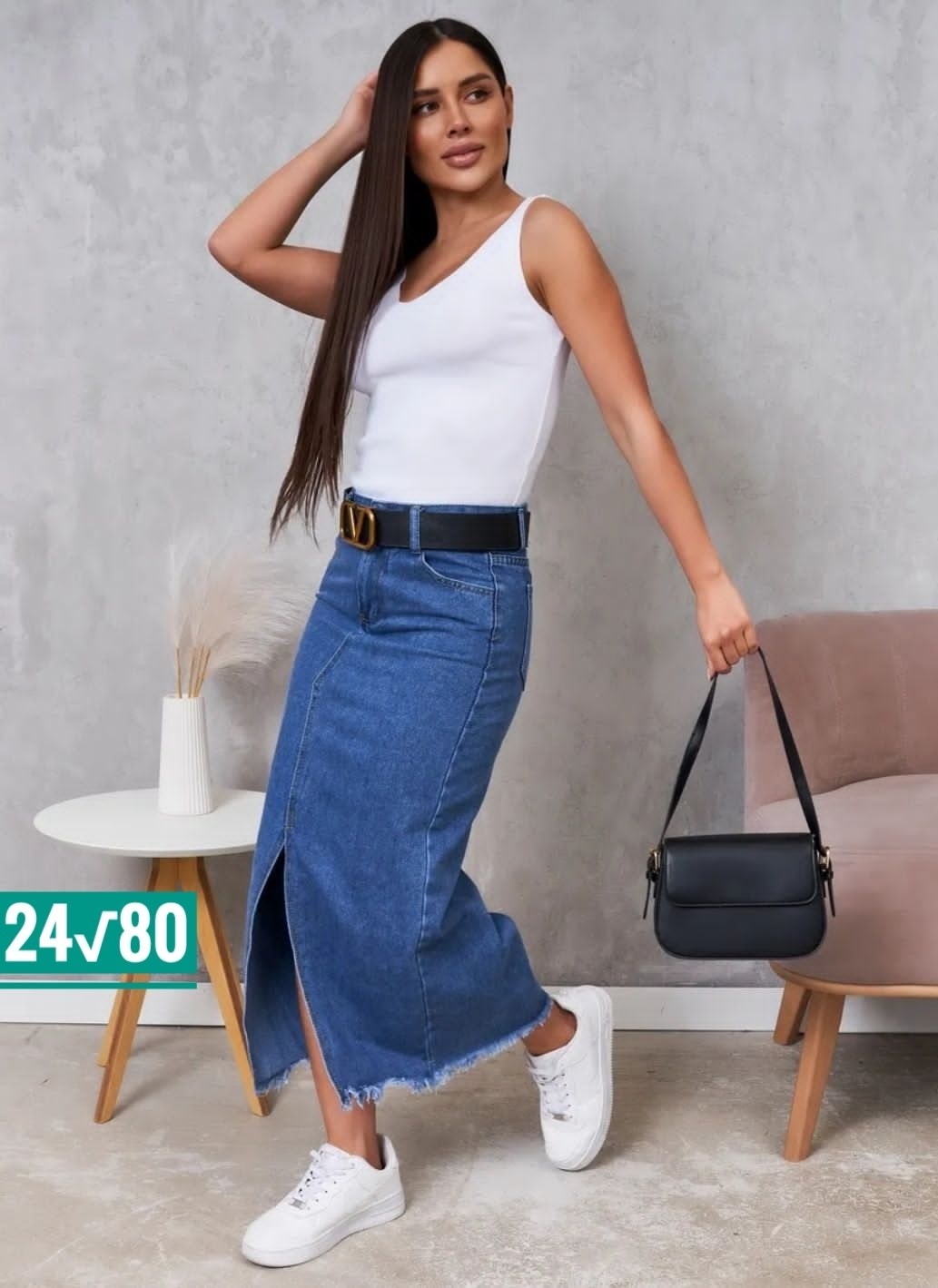 юбка джинсовая миди с разрезам,джинсовая юбка,юбка джинсовая женская,джинсовая юбка макси с разрезом спереди,юбка миди джинсовая с разрезом спереди ниже колен