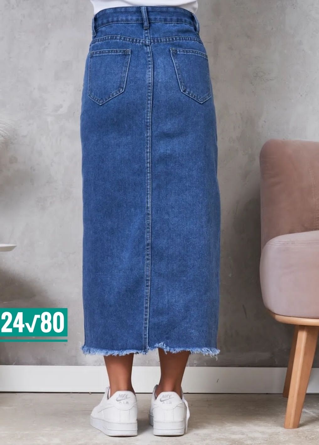 юбка джинсовая миди с разрезам,джинсовая юбка,юбка джинсовая женская,джинсовая юбка макси с разрезом спереди,юбка миди джинсовая с разрезом спереди ниже колен