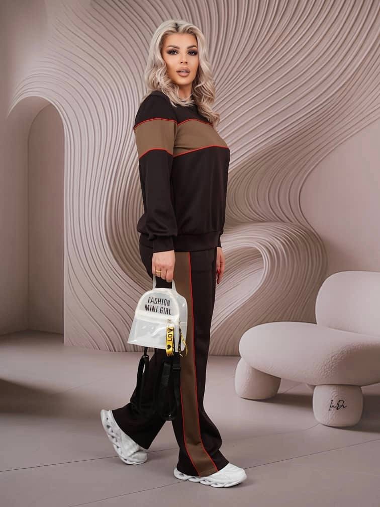 спортивный костюм женский,трикотажные костюмы,женский спортивный костюм больших размеров,спортивный костюм,костюм с брюками