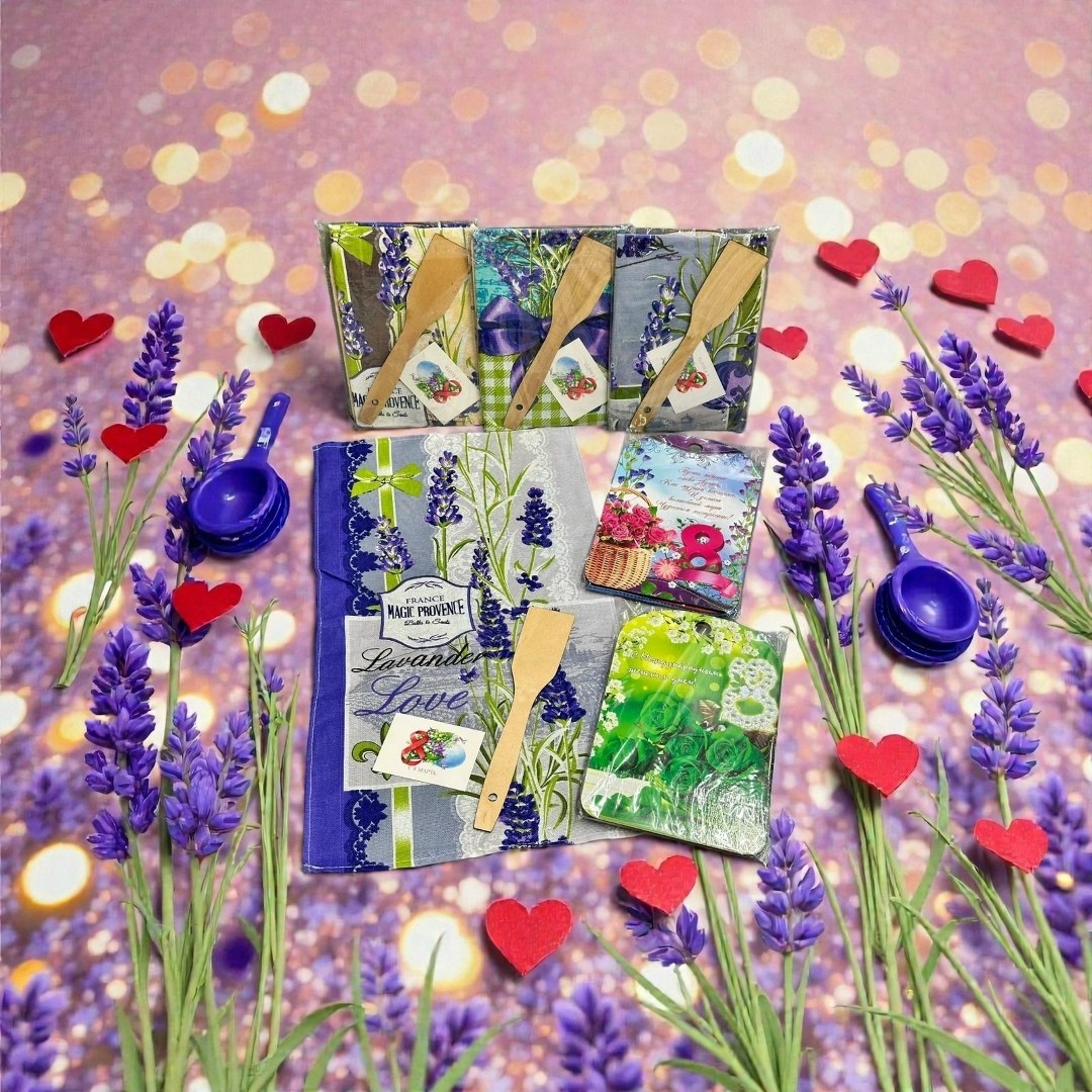 саше лаванда,лаванда прованс,набор полотенец,букет лаванды,набор вафельные полотенца