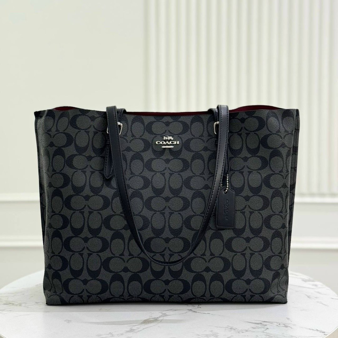 сумка-шоппер coach,coach mollie tote in signature canvas,сумка coach женская,сумка coach,шоппер coach