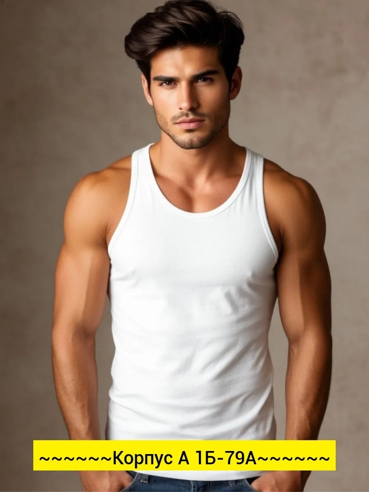 майка мужская белая,мужские майки,майка мужская чебоксарский трикотаж,майки для мужчин,майка мужская майка