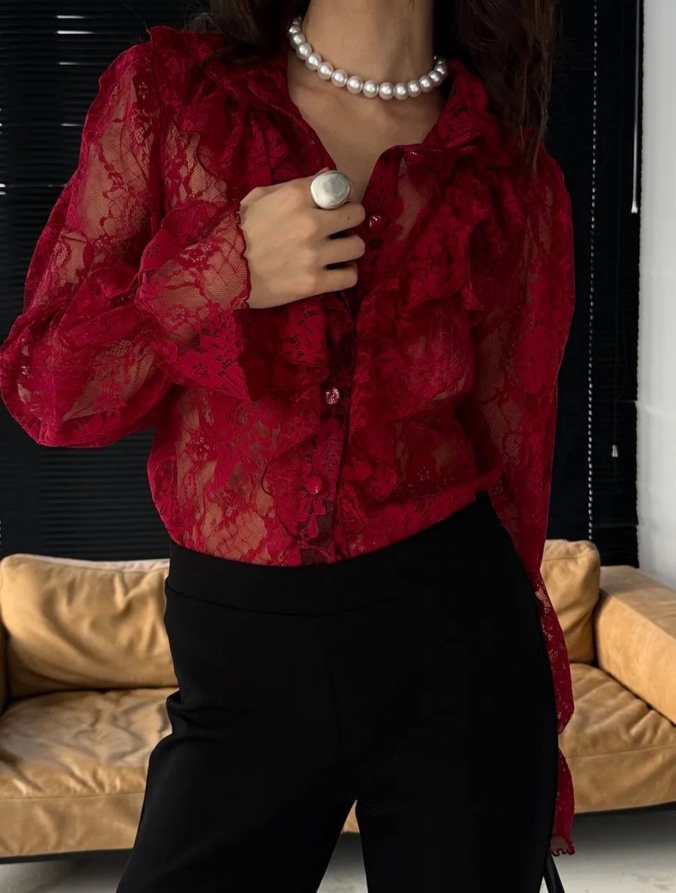 блузка кружевная,женская кружевная рубашка-блузка из гипюра,женская кружевная рубашка,блузы,ажурная блузка