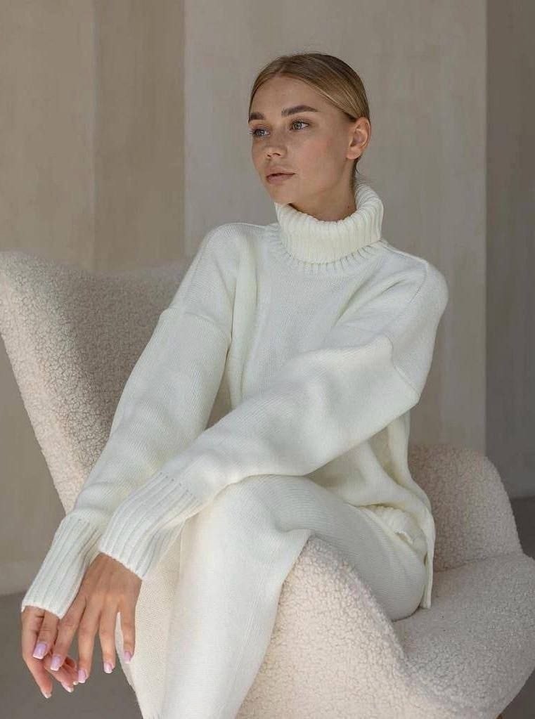 falconeri джемпер бежевый,вязаный женский костюм,вязанный костюм,женский костюм бежевый,костюм вязаный трикотажный с брюками