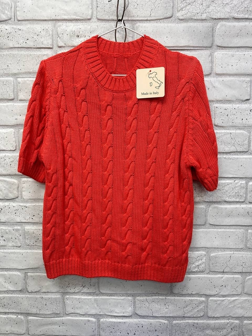 джемпер с косами,вязаные свитера,свитер реглан женский связанный из хлопка оранжевого цвета,джемпер,свитер