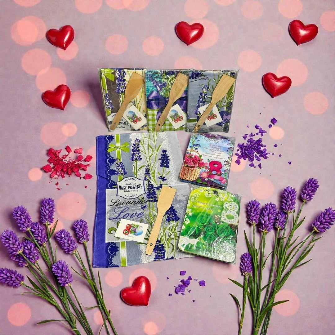 саше лаванда,лаванда прованс,набор полотенец,букет лаванды,набор вафельные полотенца