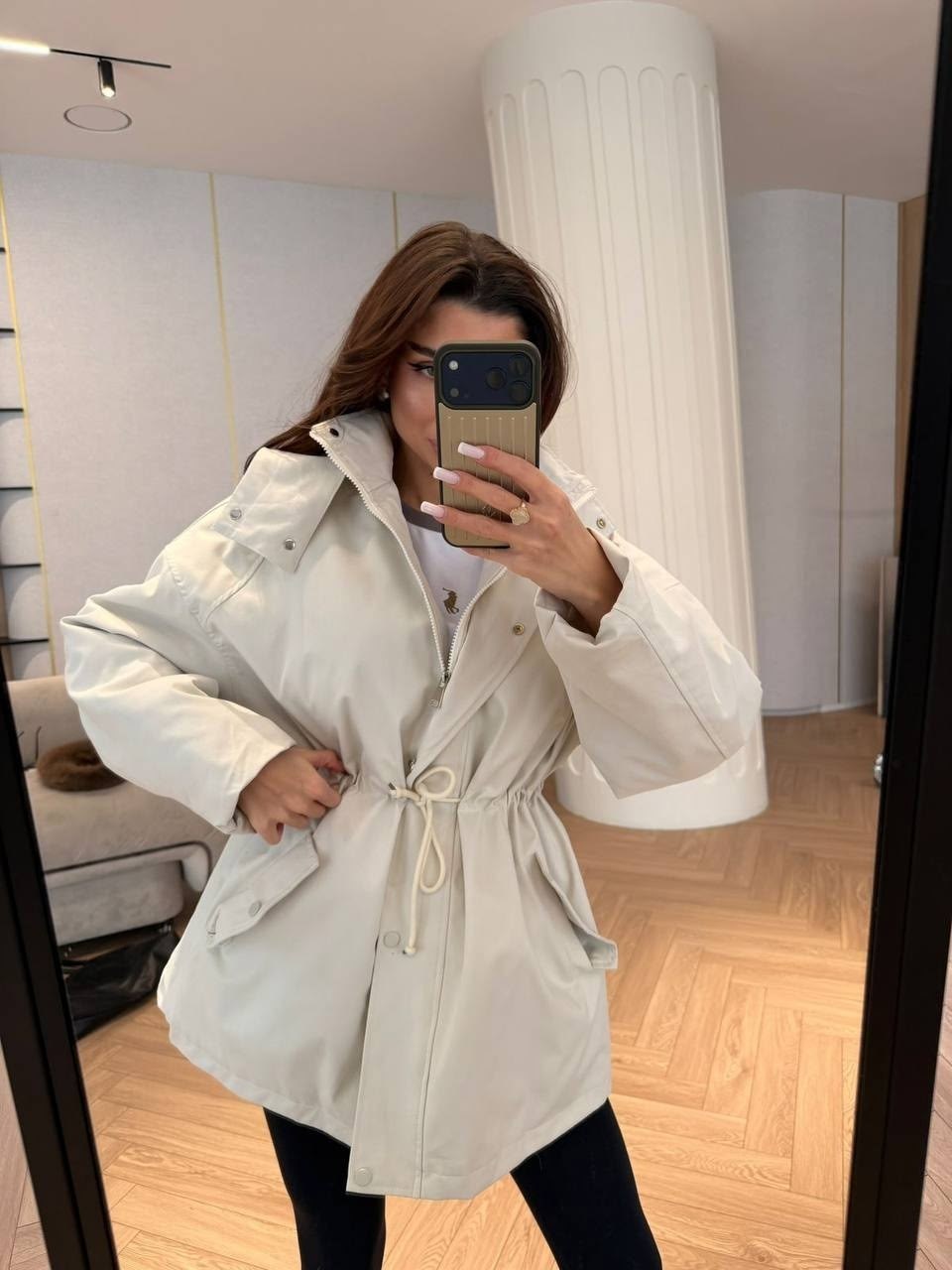 куртка парка с капюшоном grandshop,куртка демисезонная женская,куртка оверсайз,куртка,женская куртка