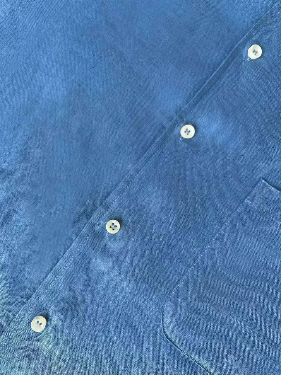 льняная рубашка stefano bellini синий,рубашка мужская из льна голубого оттенка,рубашка stefano bellini голубой,голубая рубашка,рубашка мужская