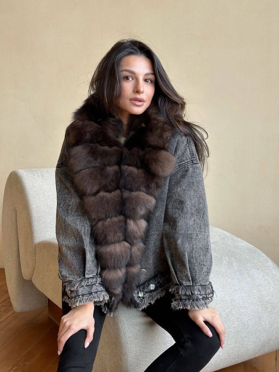 куртка джинсовая с натуральным мехом angel mood,куртка джинсовая с мехом песца yana kraft brand,джинсовая куртка с мехом,джинсовая куртка с мехом норки yana kraft brand,куртка джинсовая с мехом песца