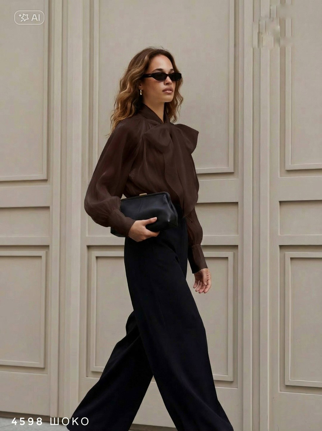 образ с брюками палаццо,брюки палаццо,блузка стильная,образ с черными брюками палаццо,модные брюки