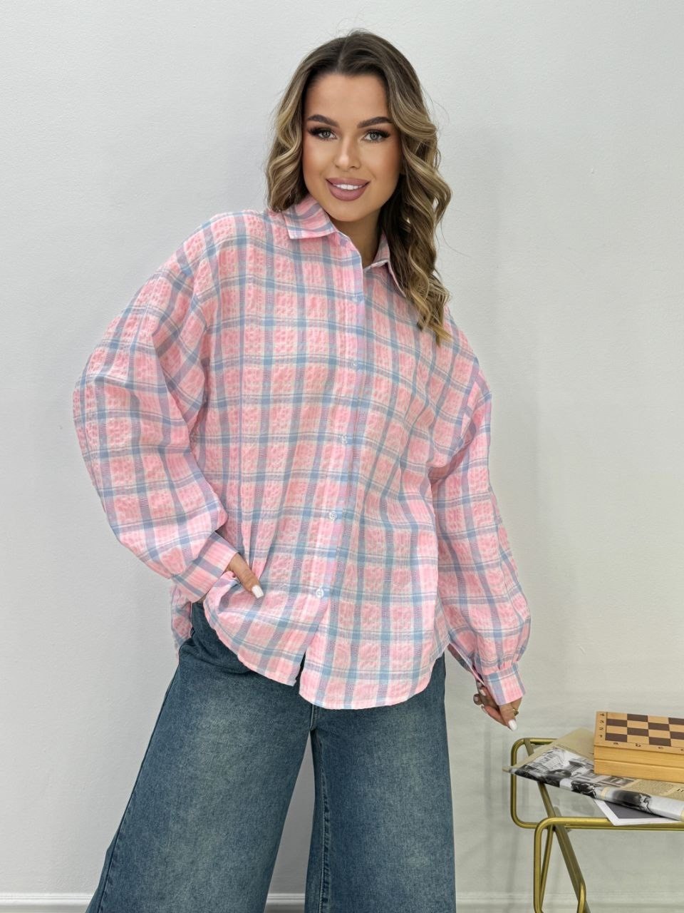 женская рубашка в клетку оверсайз,рубашка в клетку женская,женская рубашка в клетку оверсайз cracpot,женская рубашка,рубашка в клетку