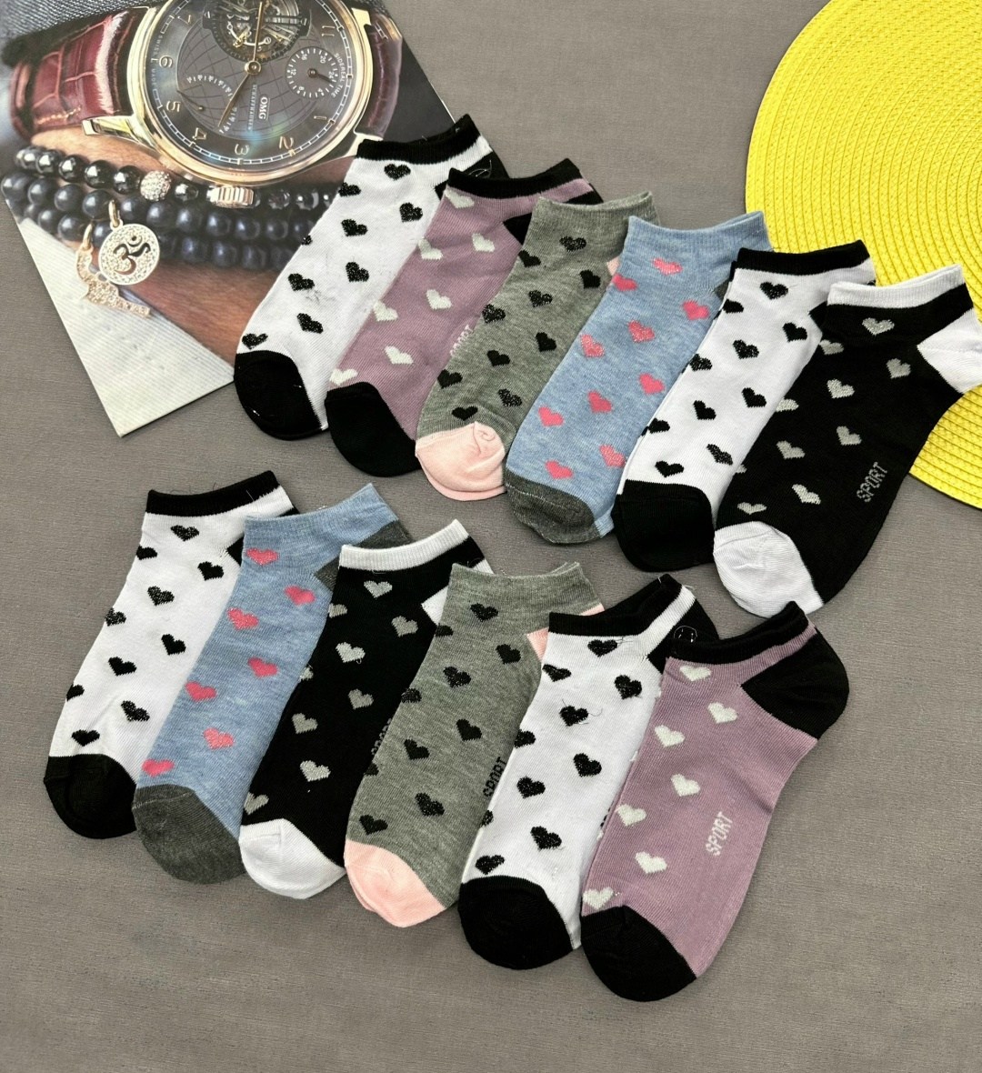 носки женские 10 пар,носки женские 10 пар разного цвета,комплект носки женские,носки женские,носки женские 10 пар alina