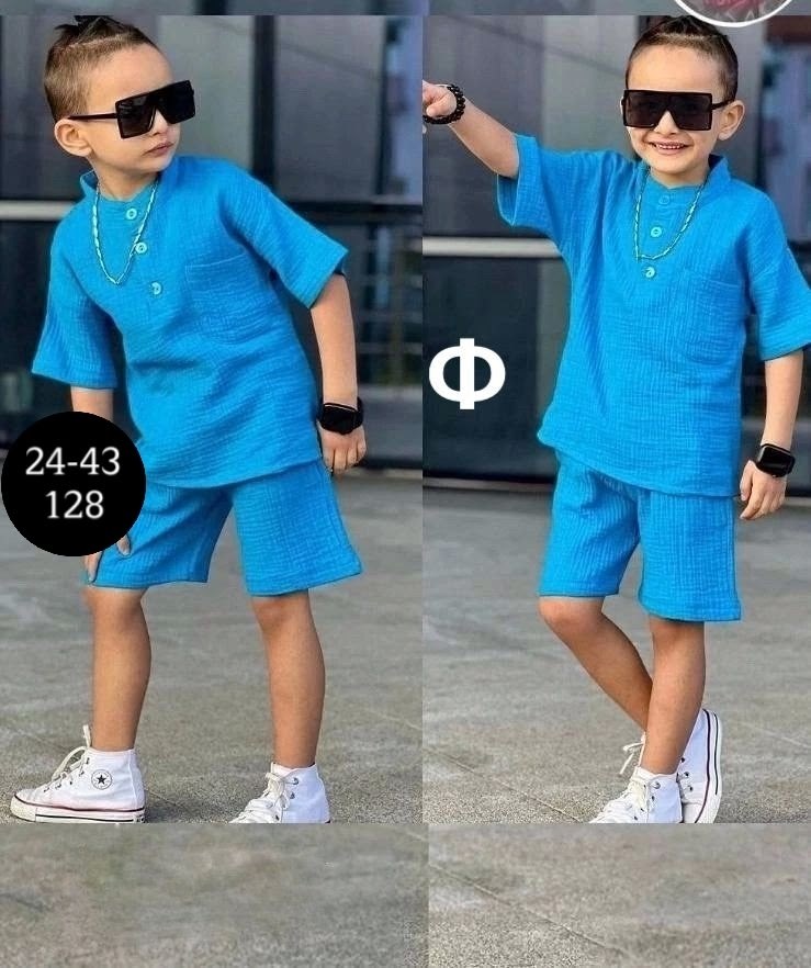 костюм для мальчиков с шортами,костюм детский с шортами,летний костюм двойка для мальчика,костюм двойка для мальчика,костюм из муслина для мальчика