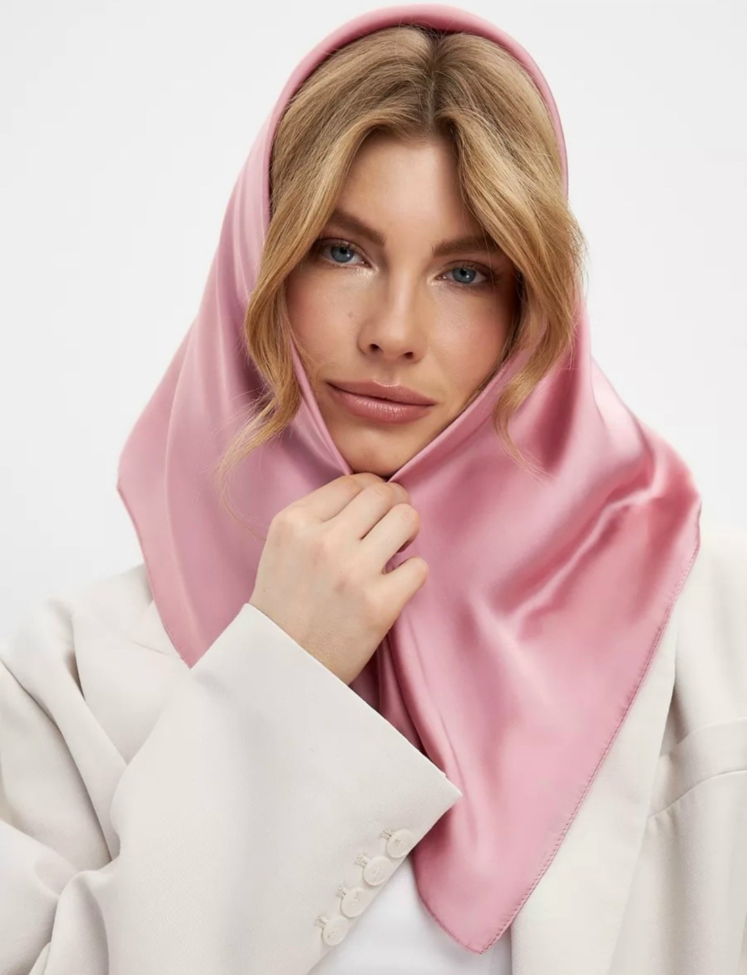 шейный платок laura palanti,платок женский шелковый однотонный,платок laura palanti,платок женский шелковый,шейные платки