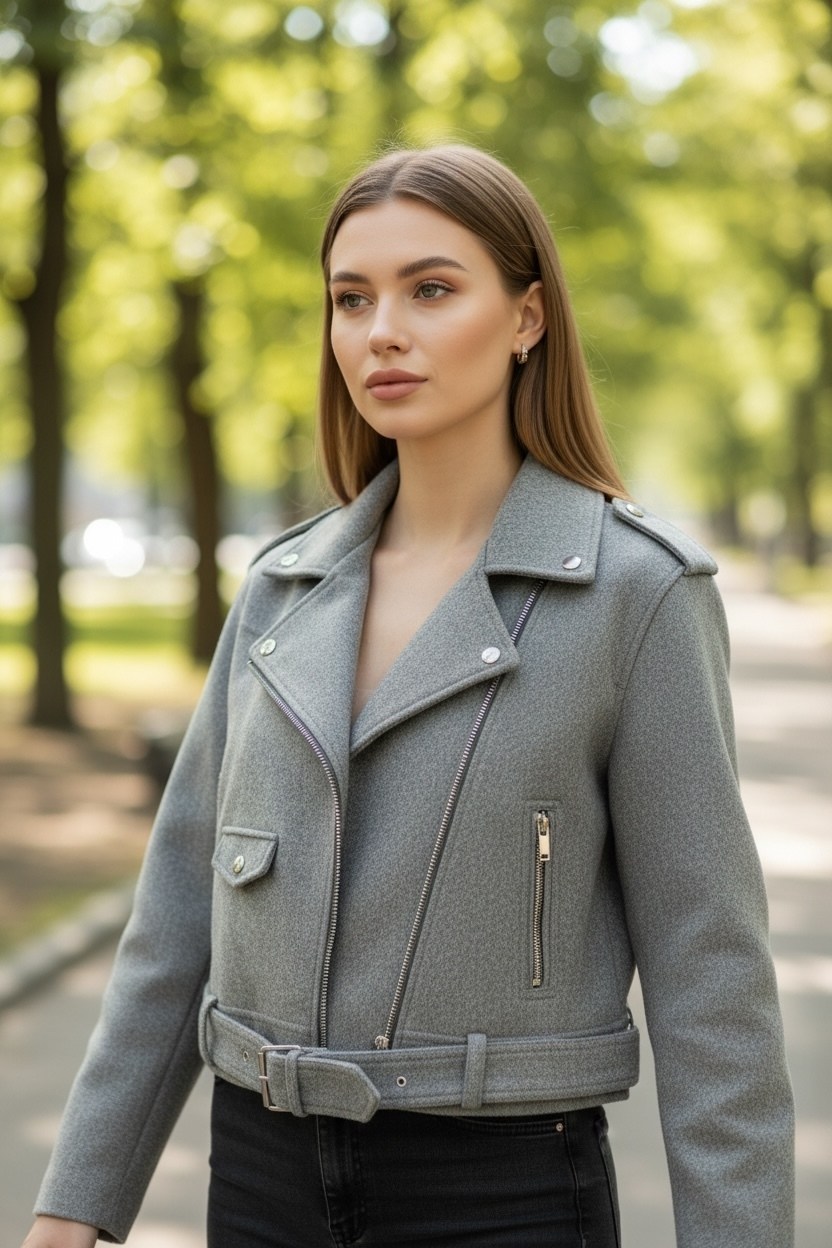 куртка из пальтовой ткани серая fly-style,женская куртка косуха из пальтовой ткани,куртка косуха шерстяная из пальтовой ткани оверсайз ladylin,куртка из пальтовой ткани,куртка косуха шерстяная из паль