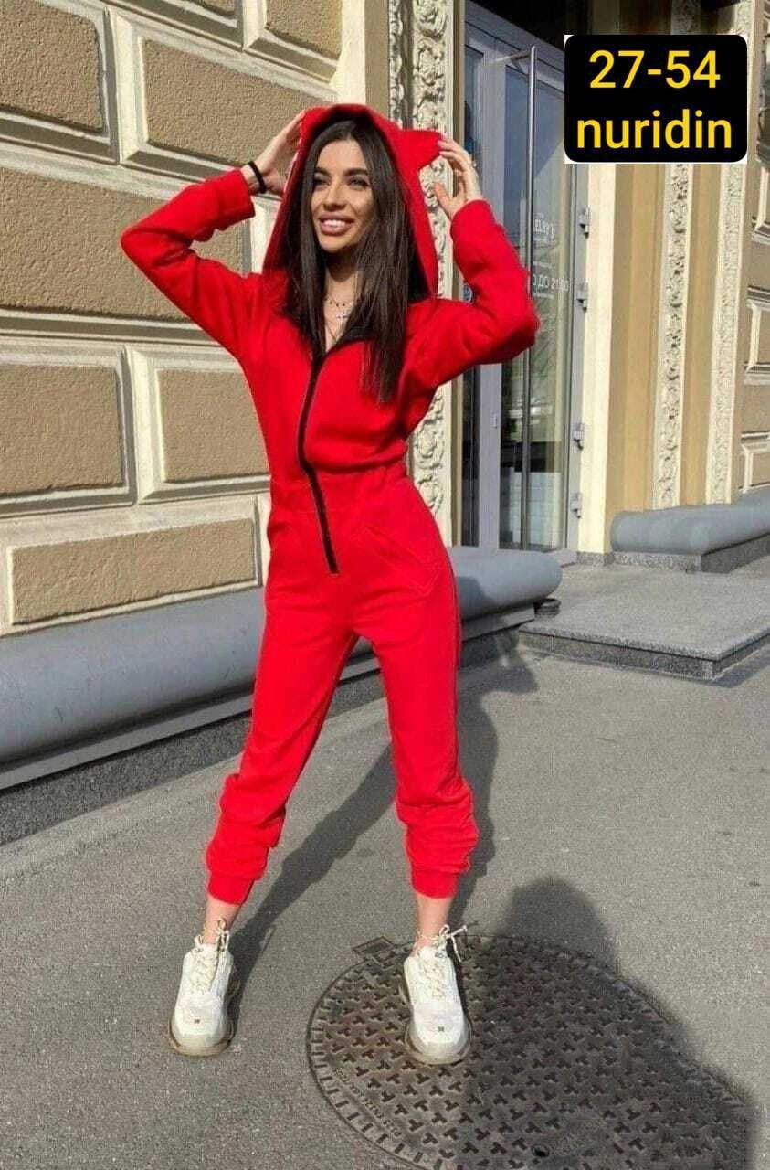 женский комбинезон на флисе,комбинезон женский,женский спортивный комбинезон,женский комбинезон красный,комбинезон женский флисовый