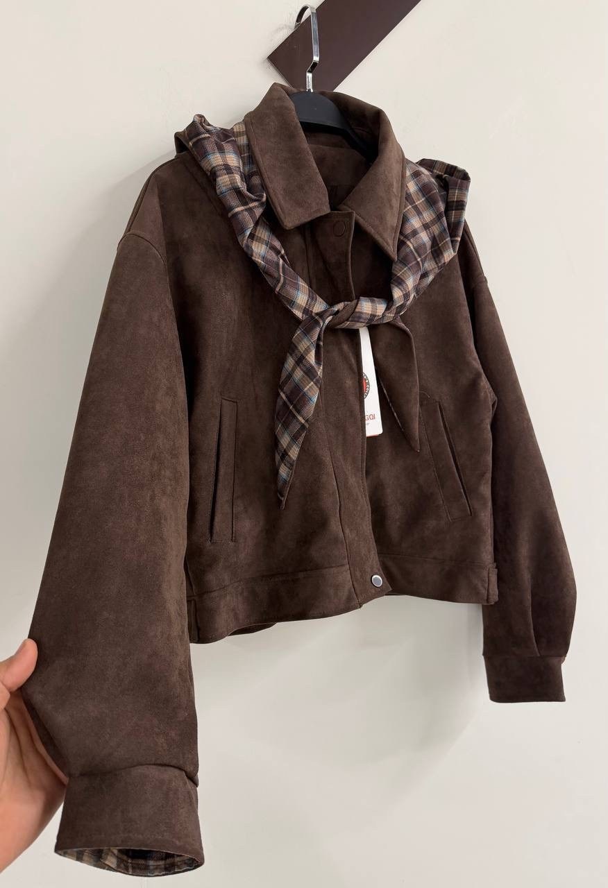 замшевая куртка miu miu,замшевая куртка,куртка из натуральная замша арт 1563,женские замшевые куртки,женская замшевая куртка miu miu коричневая