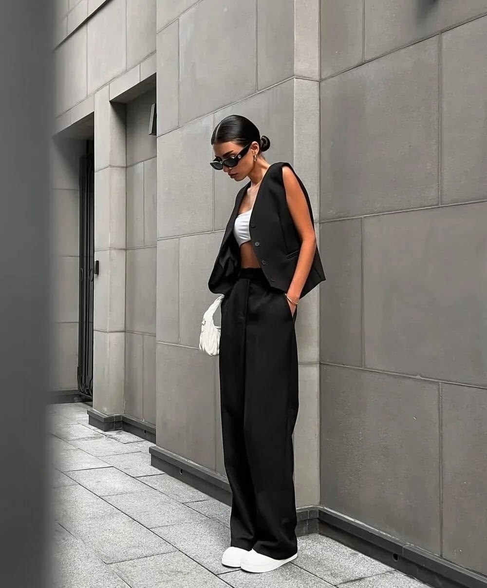 брючный костюм,костюм женский,модные образы,модный стиль