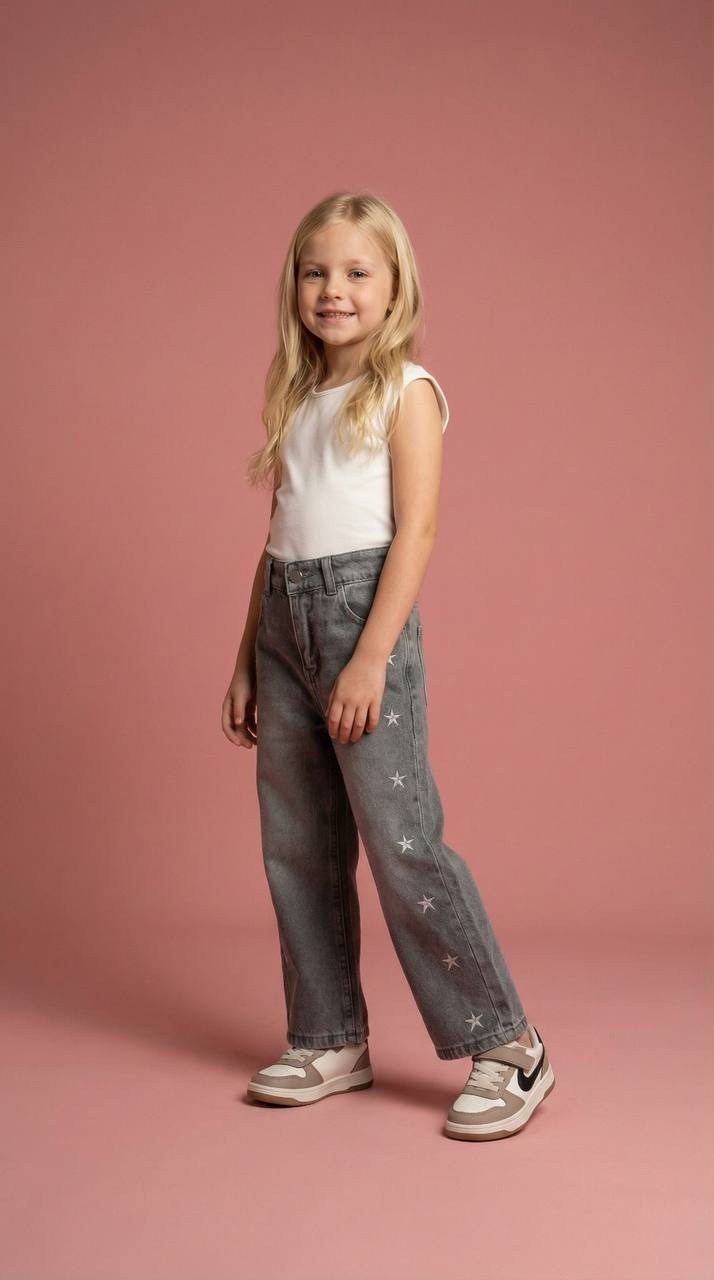 джинсы для девочек серый,джинсы для девочек,джинсы со звездами,джинсы с принтом,джинсы