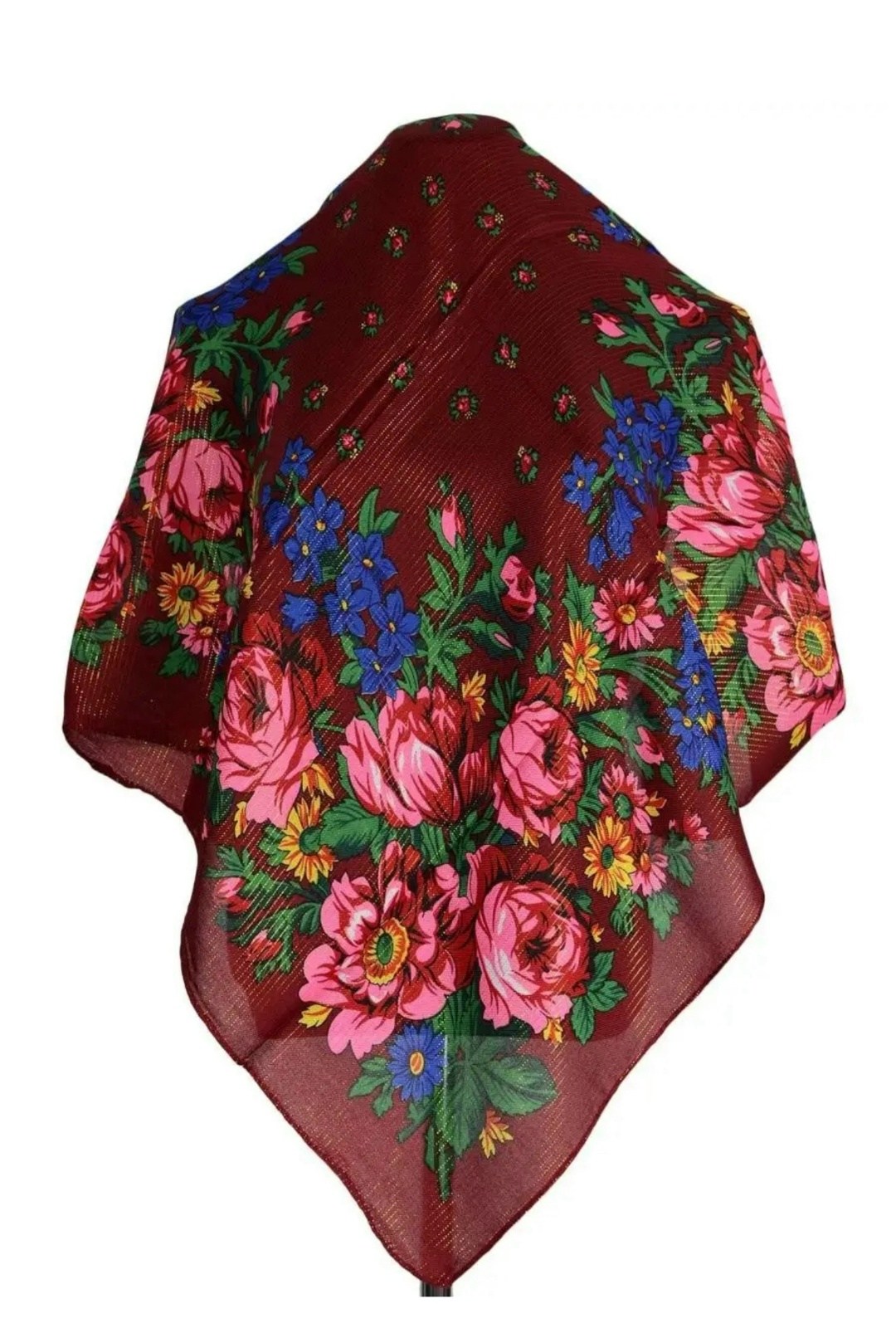 платки с люрексом,платок victoria,женские платки,летние сумерки платок павлопосадский,павлопосадский платок возвращение