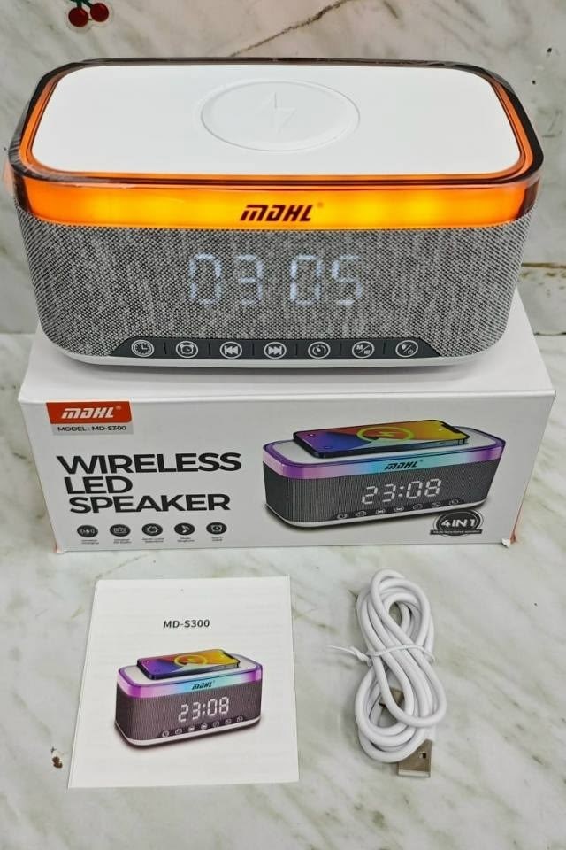 беспроводной умный bluetooth-динамик с будильником,bluetooth колонка,беспроводная аудиосистема bluetooth с часами и фонарями,bluetooth колонка портативная,bluetooth-динамик с беспроводной зарядкой, св