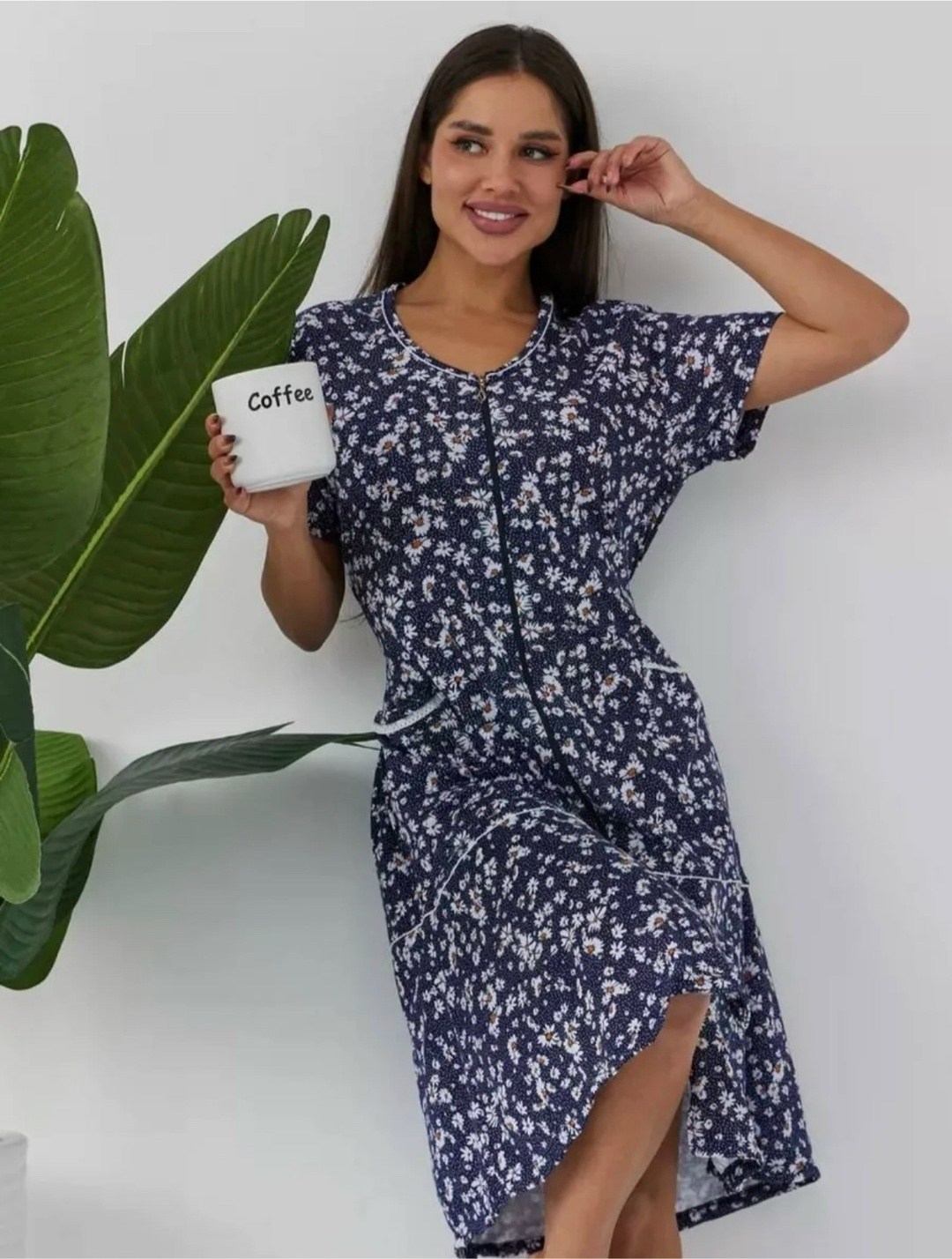 халат домашний на молнии летний,халат домашний на молнии,женские халаты,халат домашний на молнии большие размеры,халат женский домашний